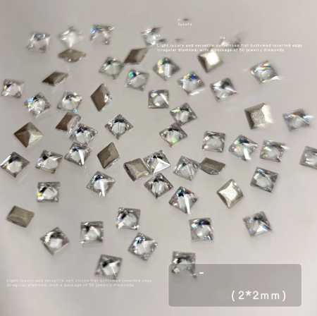 Mini Rhinestones – Mixed Shape (Silver)