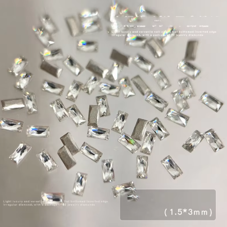 Mini Rhinestones – Mixed Shape (Silver)
