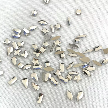 Mini Rhinestones – Mixed Shape (Silver)