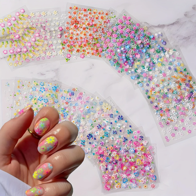 30pcs 3D Sticker - Floral