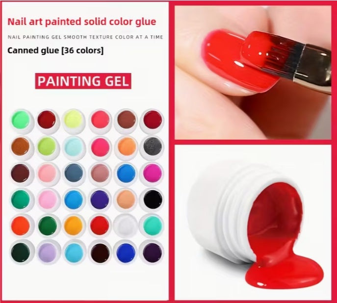 36 Solid Gel Polish Pot Set