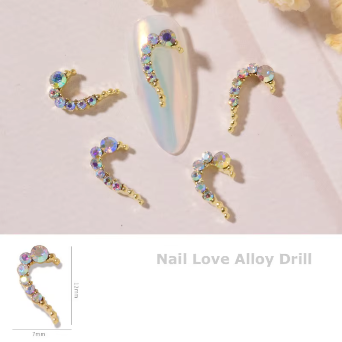 Heart Nail Charm Pair