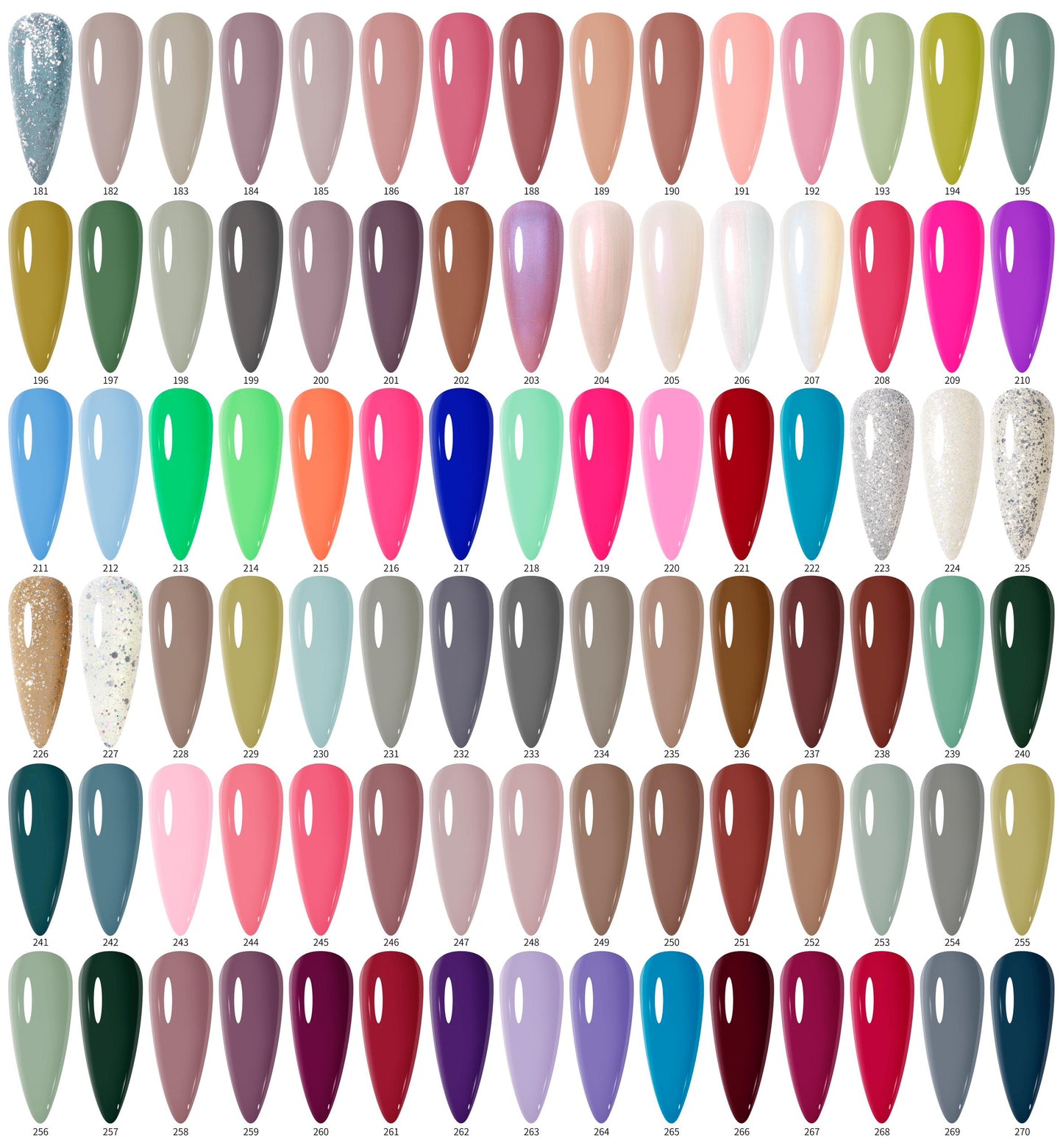 Emigel 7.5ml Gel Polish (No. 146 to No. 240)