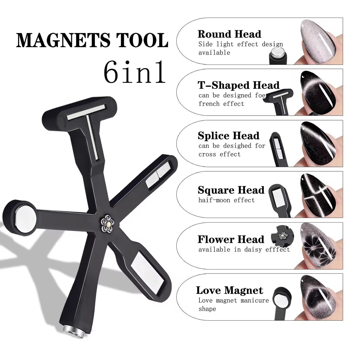 6in1 Cat Eye Magnet (Random Color)