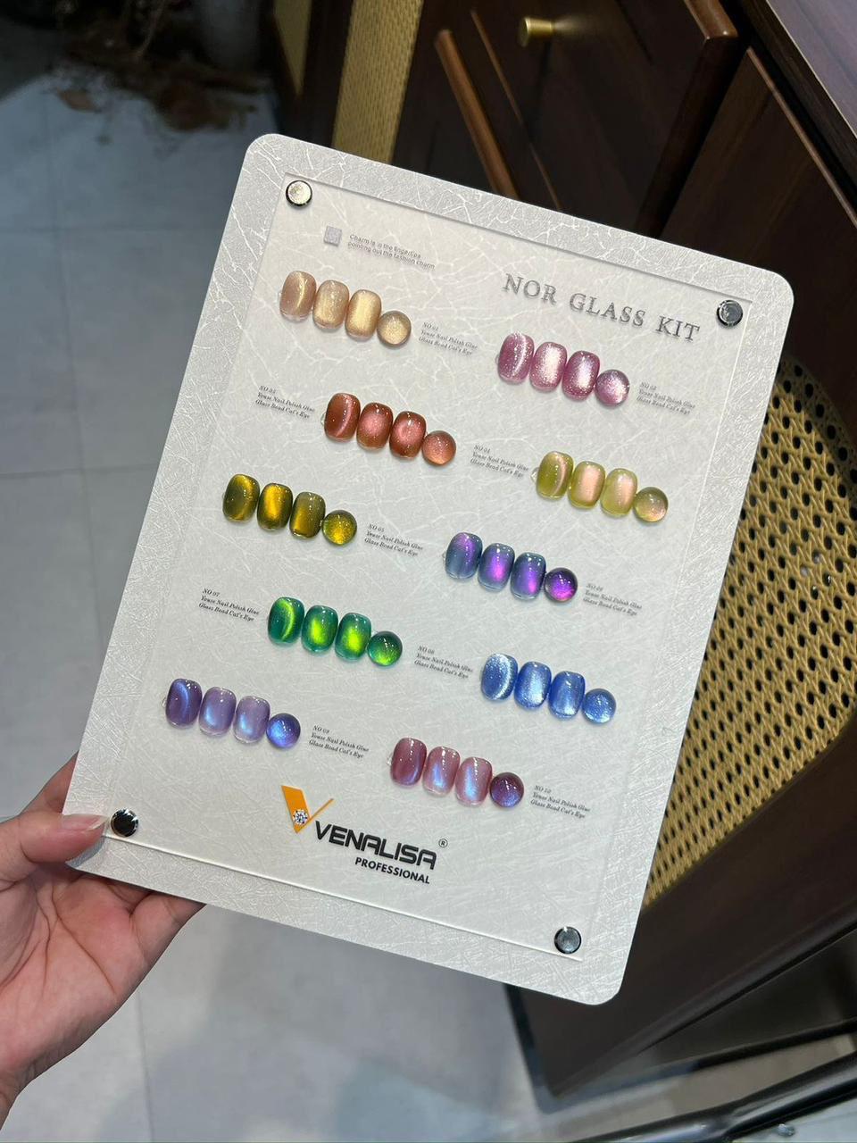 Venalisa Nor Glass Cat Eye Set- 10pc- 15ML Each