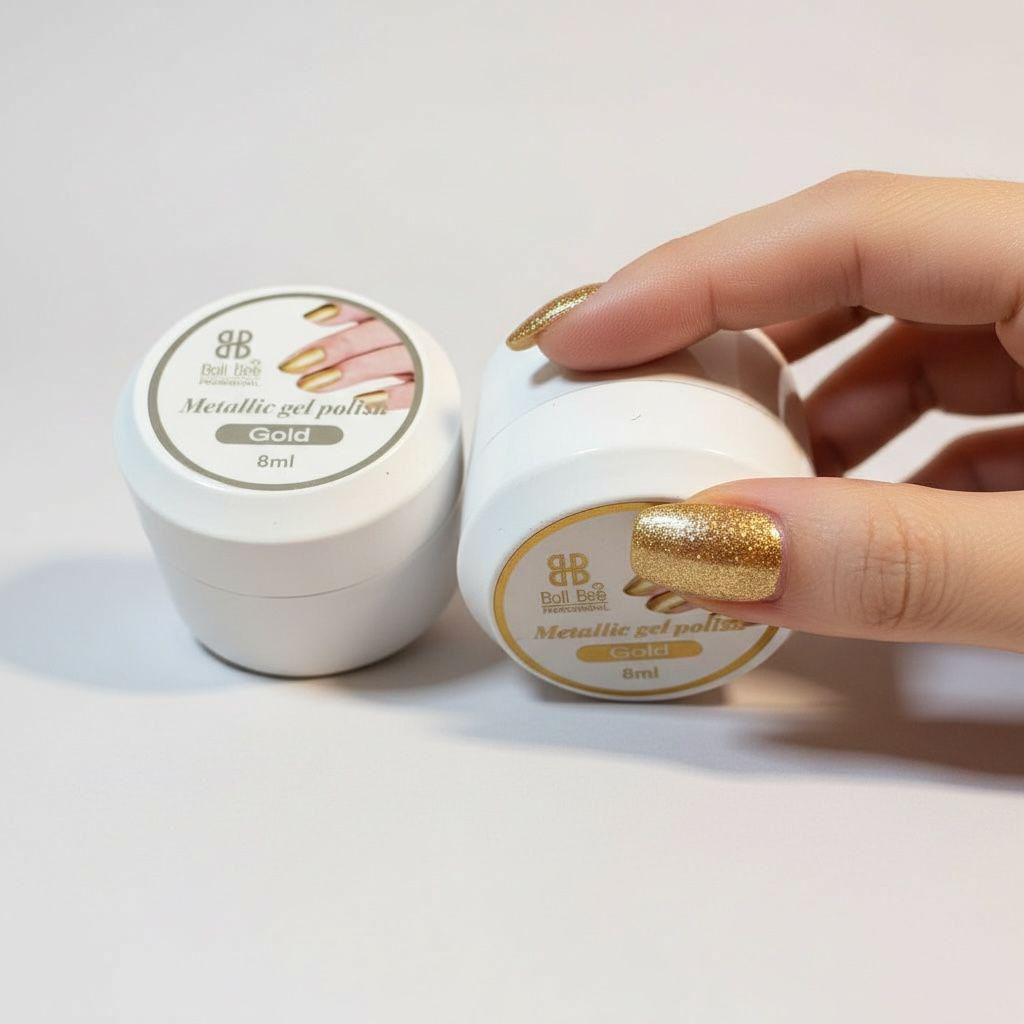 Boltbee Metalic/ Platinum Glitter Gel Pot 8ML