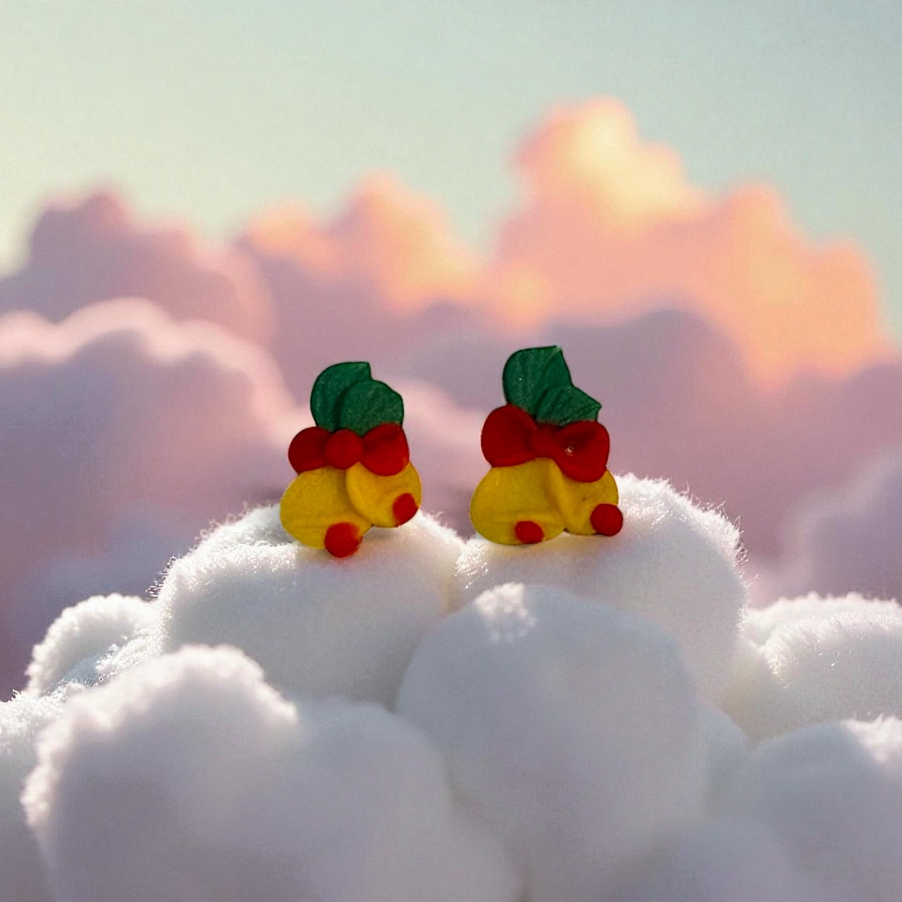 Christmas Handmade Acrylic Charms (Pair)