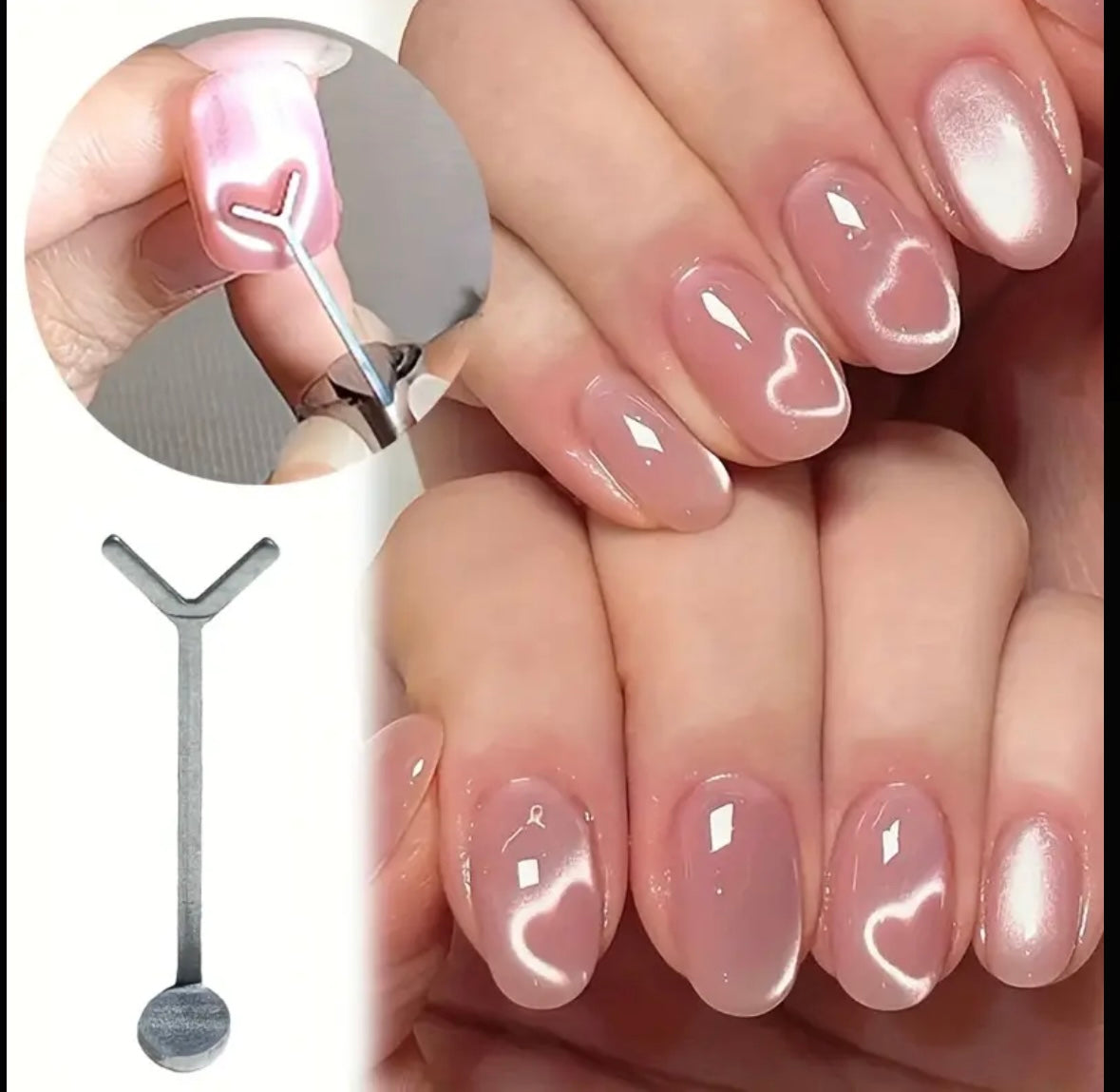Heart Cat Eye Magnet Tool