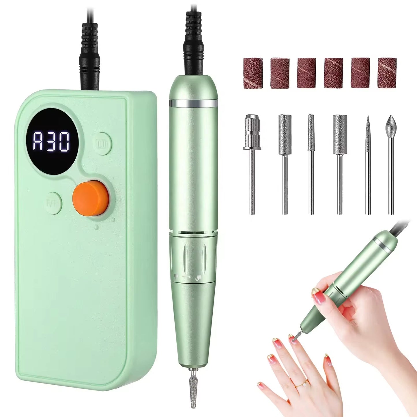 Portable Nail Drill Machine – 30,000 RPM (Random Colour)