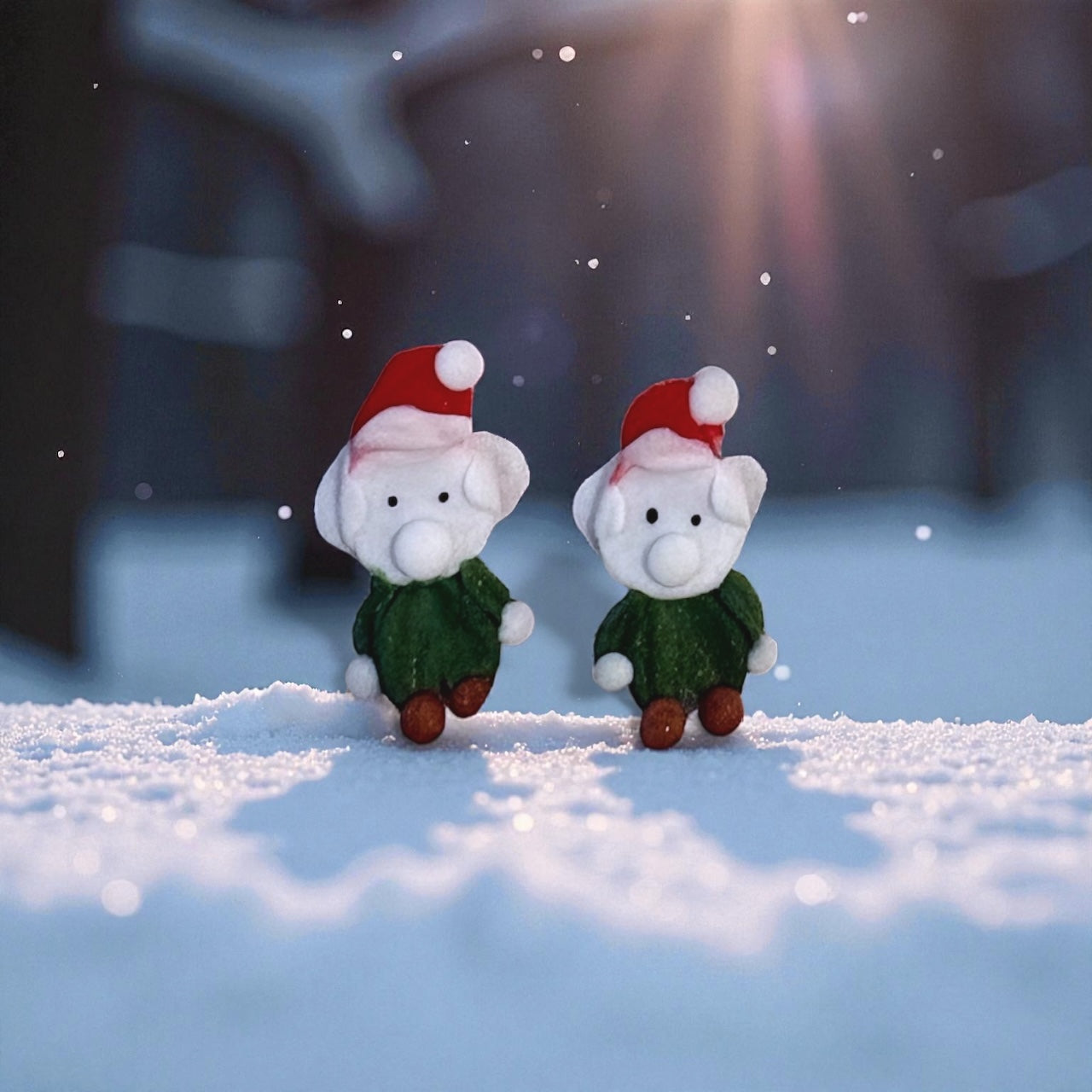 Christmas Handmade Acrylic Charms (Pair)