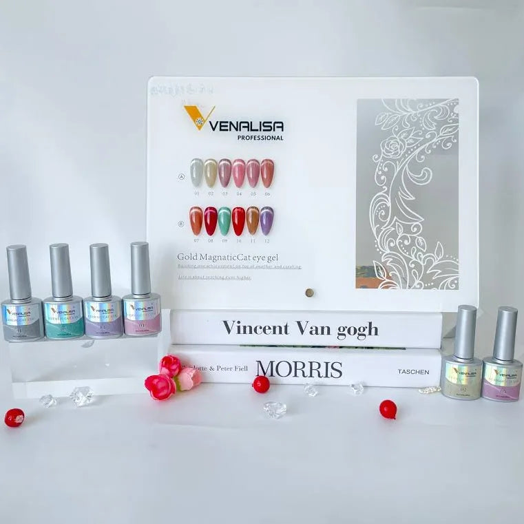Venalisa Ceramic Cat Eye- 12pc Set 7.5ML - Shade Card Not Included