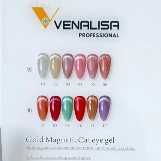 Venalisa Ceramic Cat Eye- 12pc Set 7.5ML - Shade Card Not Included