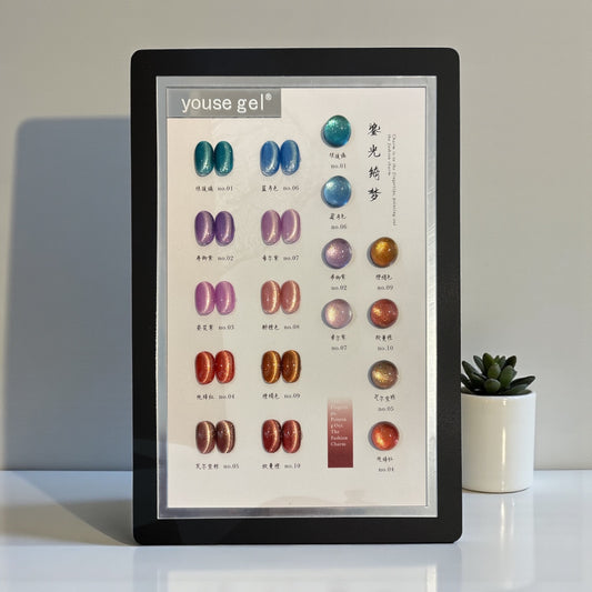 Youse Gel Cat Eye Set – 10 Colors (15ml Each) + Shade Card