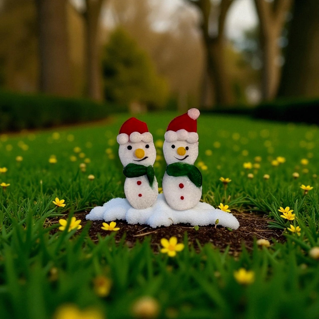 Christmas Handmade Acrylic Charms (Pair)