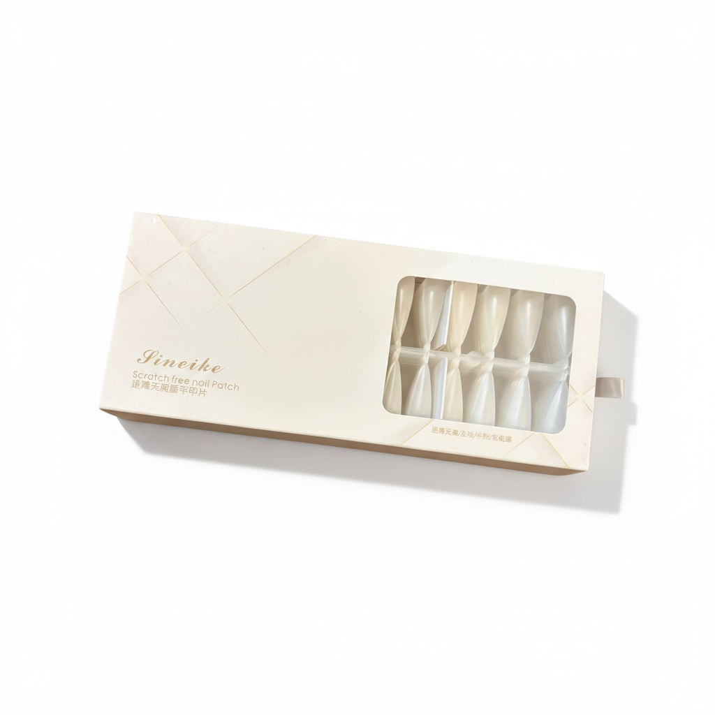 Soft Gel Stiletto Tip Box – Pre Buffed (480 Tips)