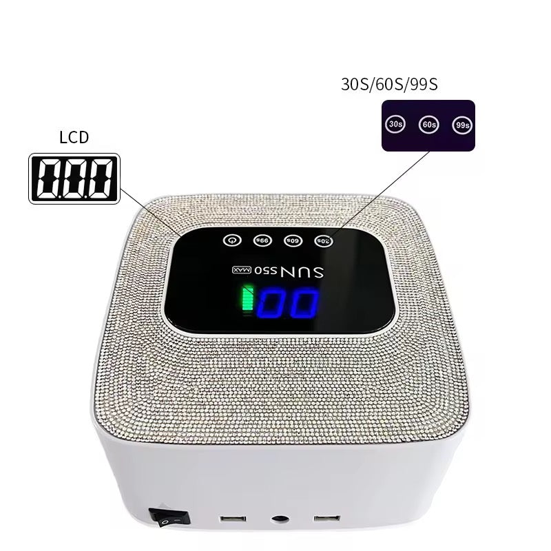 Sun S50 Max UV/LED Nail Lamp 320W Wireless/ Portable
