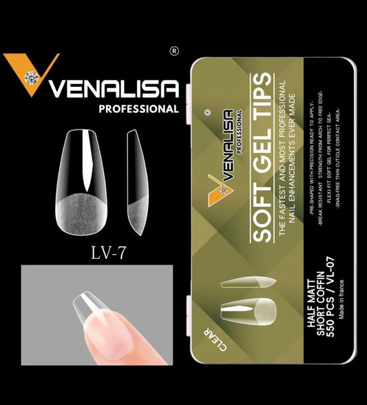 Venalisa Soft Gel Tips Short Coffin