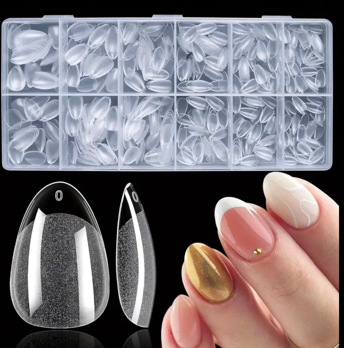 Bolt Bee Short Almond Tip Box