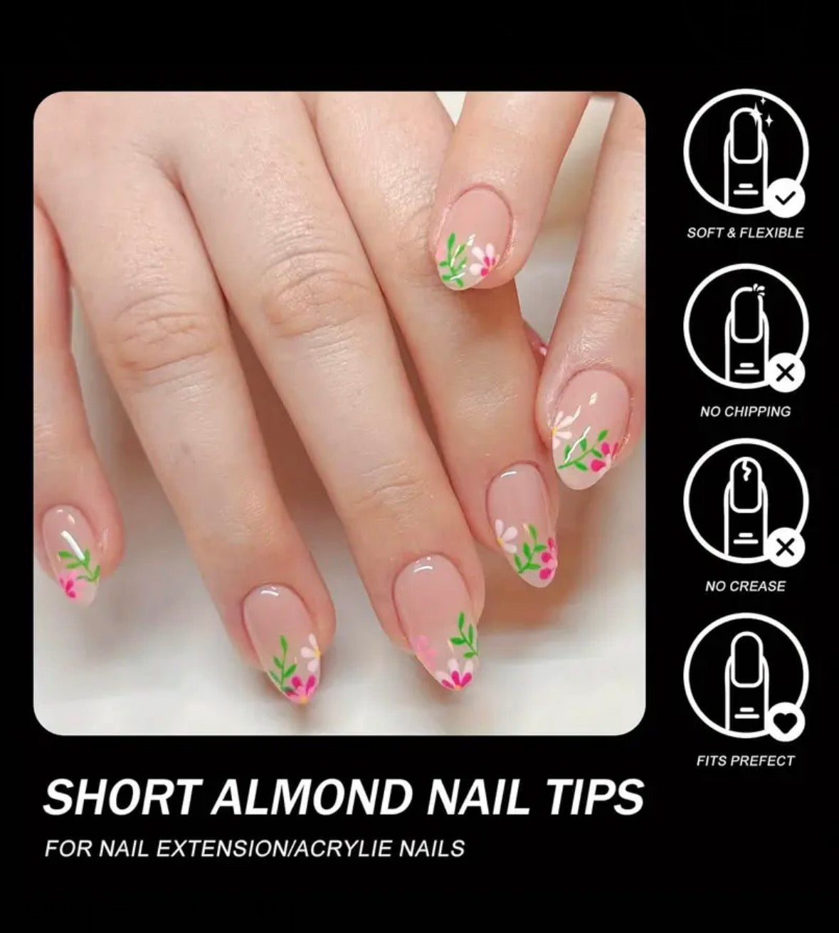 Bolt Bee Short Almond Tip Box