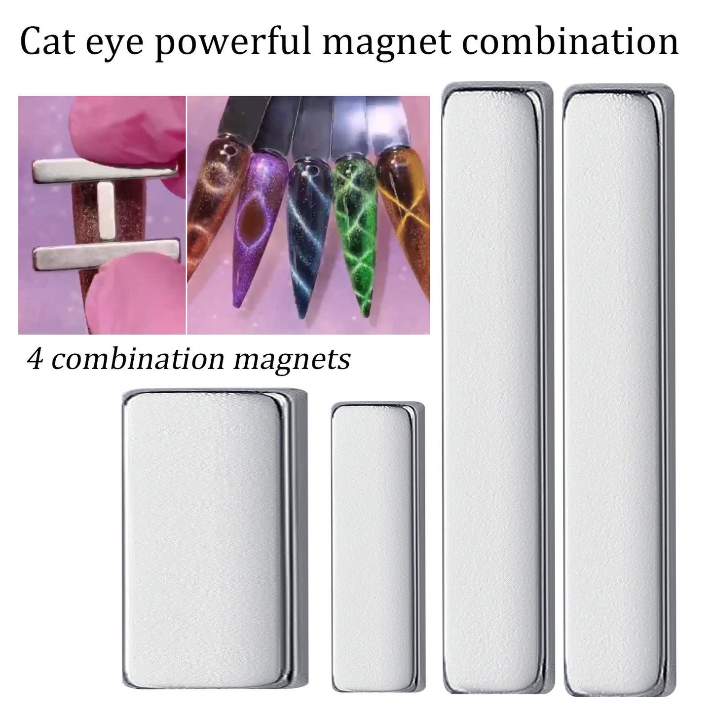 Bar Cat Eye Magnet Set of 4