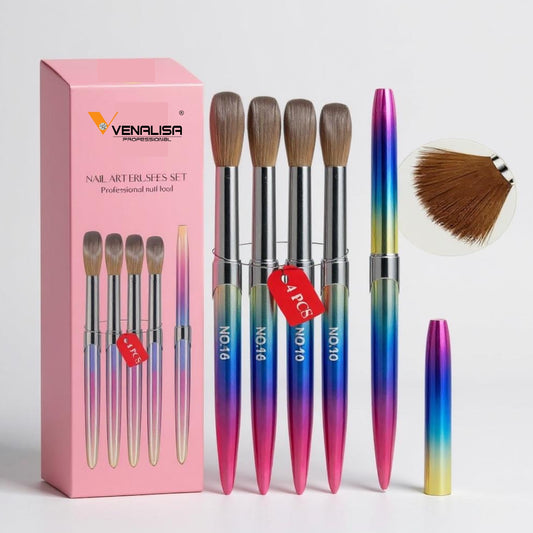 Acrylic Nail Brush Set of 4