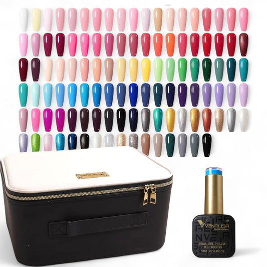Venalisa Gel Polish Kit – 120 Shades (10ml each)with Vanity Box