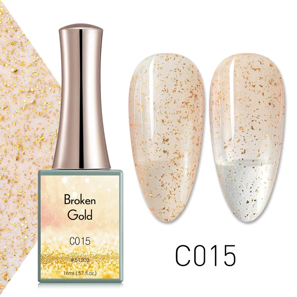 Canni Broken Gold Gel Polish - C015 (15ML)