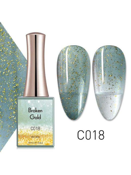 Canni Broken Gold Gel Polish - C018 (15ML)