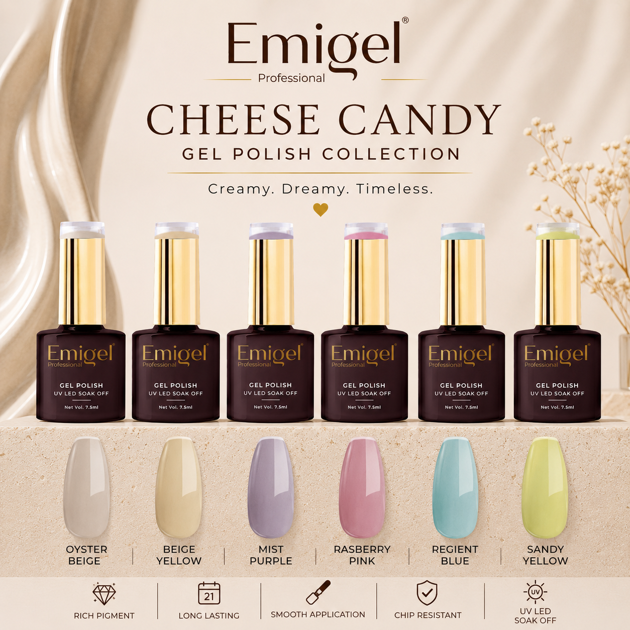 Emigel Cheese Candy Gel Polish 7.5ml