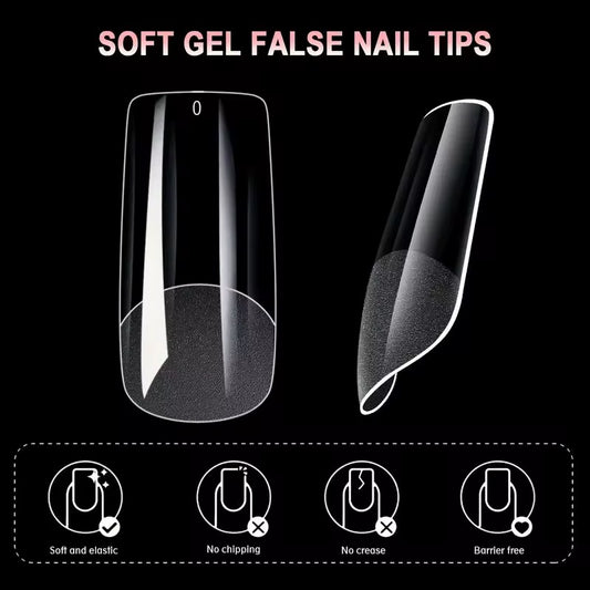 Soft Gel Tips - Medium Square
