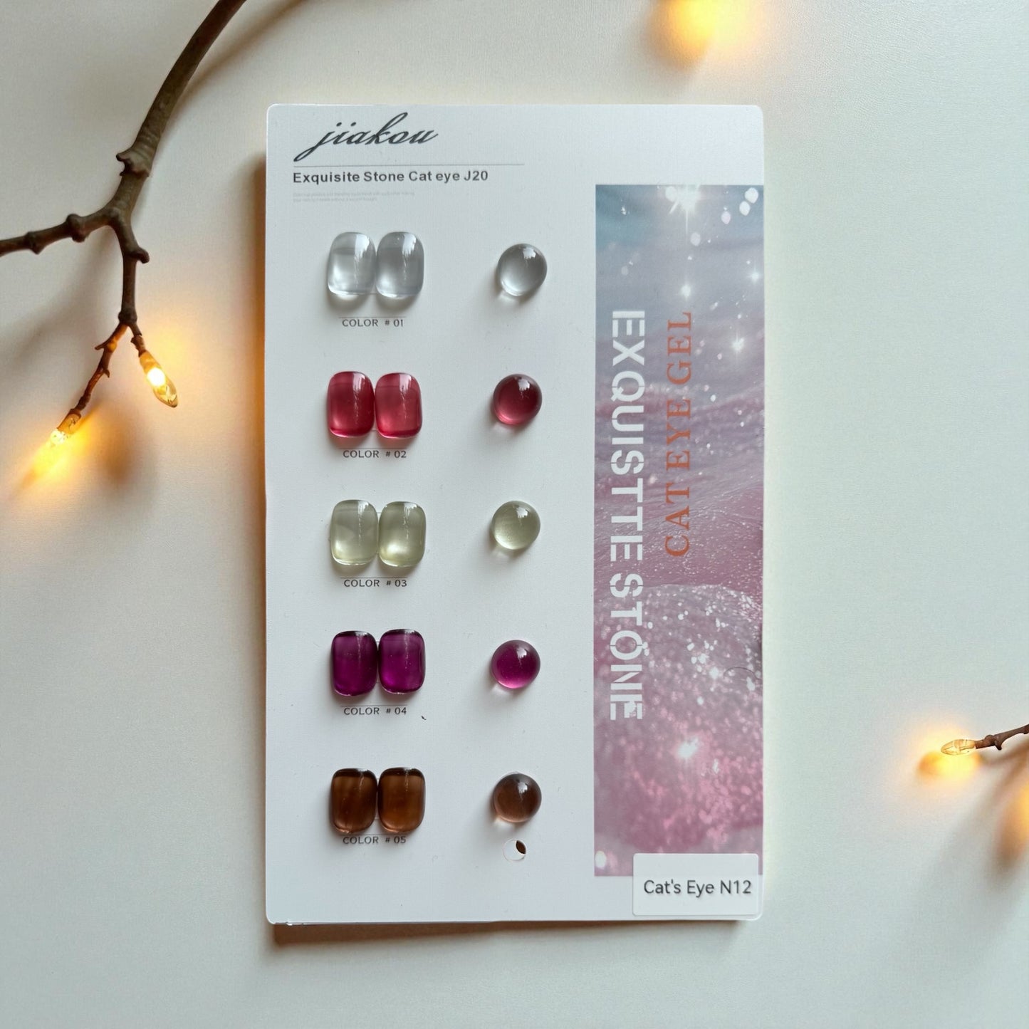 Jiakou Cat Eye Set with Shade Card - N12