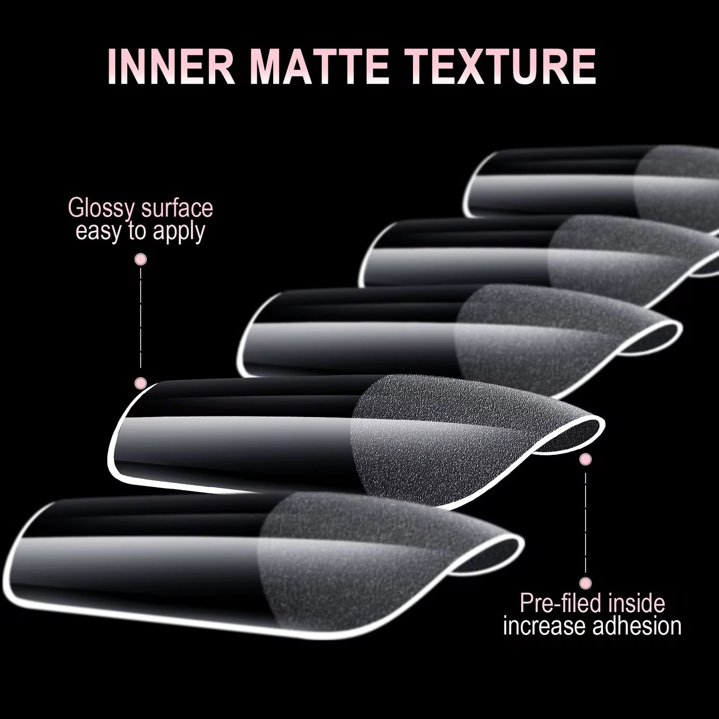 Medium Square Soft Gel Tips – 600 pcs