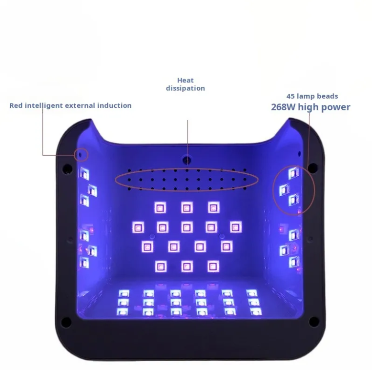 Sun L5 UV/LED Lamp White (Diamond Studded)
