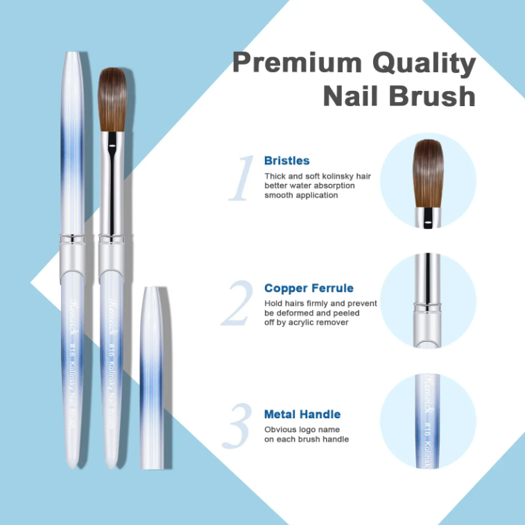 Original Hair Kolinsky Acrylic Brush