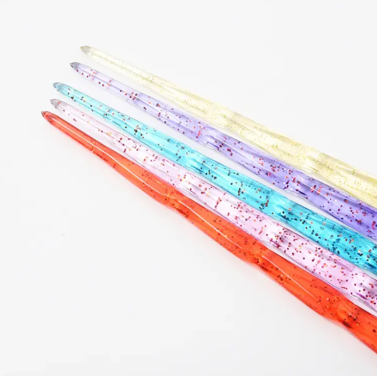 5pc Liner Brush Set (Glitter Handle)
