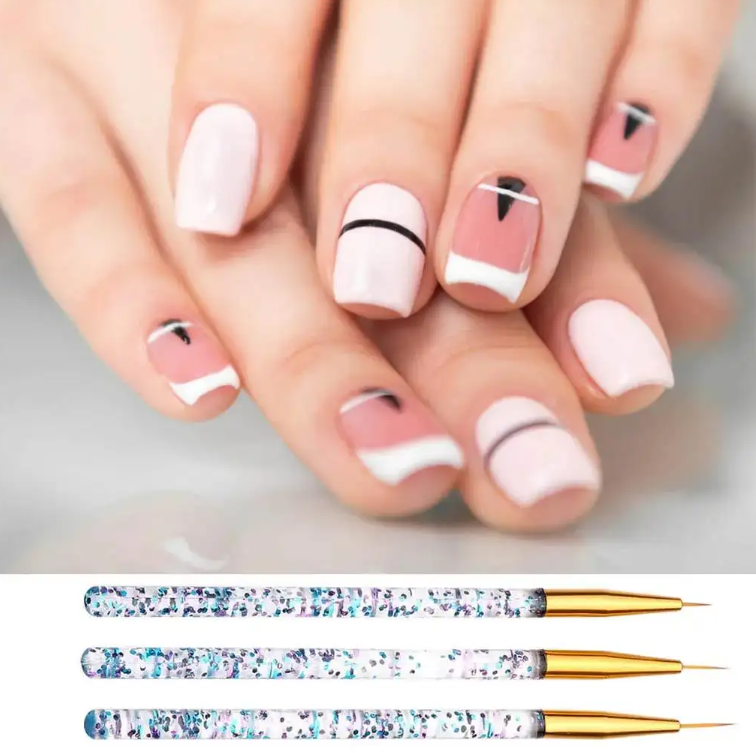 3pc Small Liner Brush Set