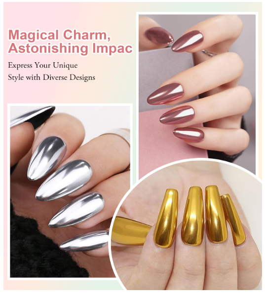 6pc Chrome Set - Mirror Effect