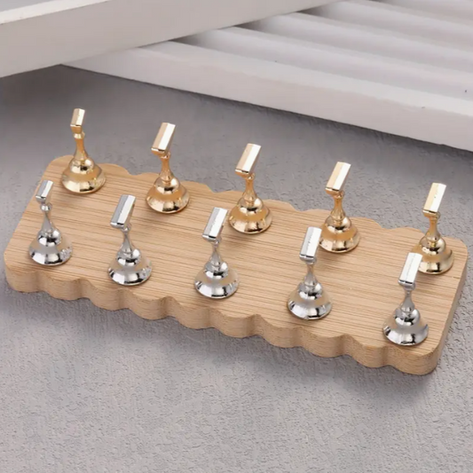 Wooden Press-On Stand (Silver)