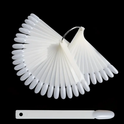 Nail Display with Ring (50 Natural Oval Sticks)
