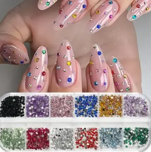 Multi-Color Rhinestone Box