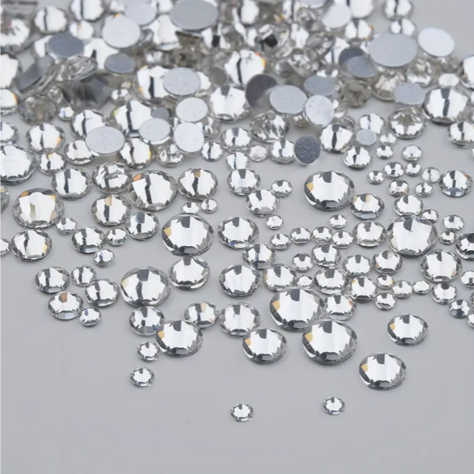 Silver Rhinestone Box