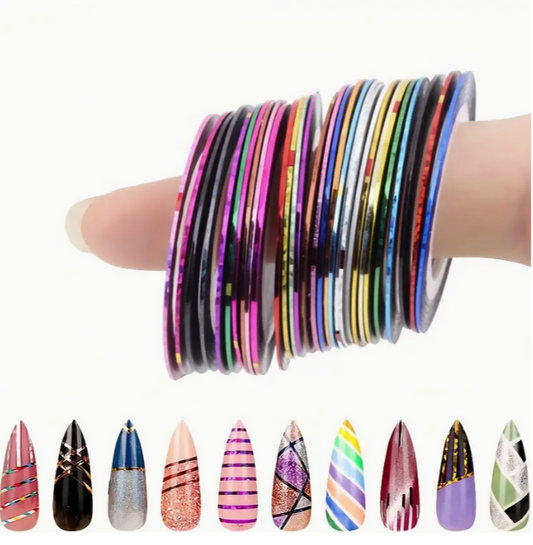 Nail Tape/ Multicolour -10pc