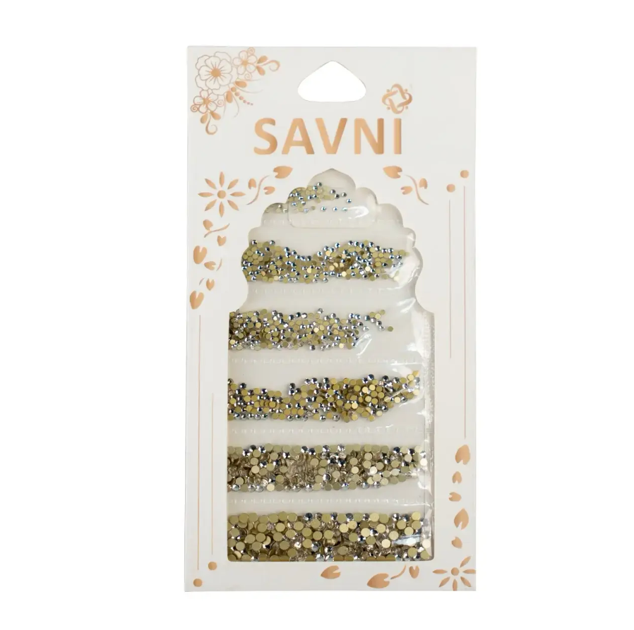 Silver Rhinestone Pack (Gold Base)