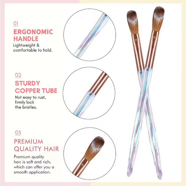 Crystal Acrylic Brush Size 10