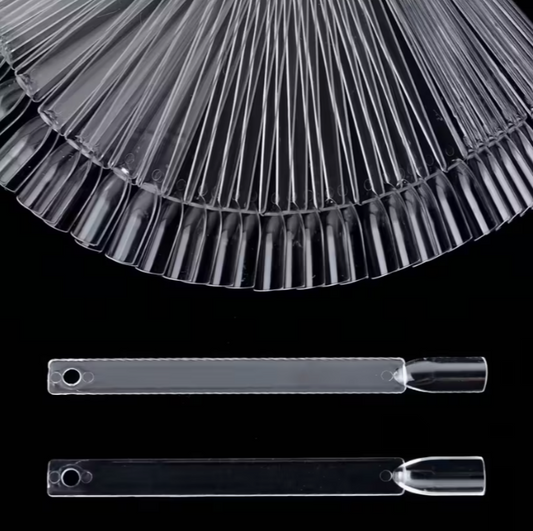 Nail Display with Ring (50 Transparent Square Sticks)