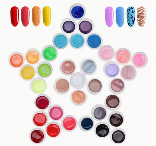36 Solid Gel Polish Pot Set