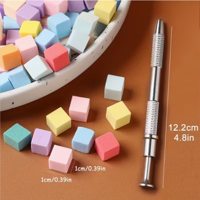 50pc Mini Sponge with Claw Pen
