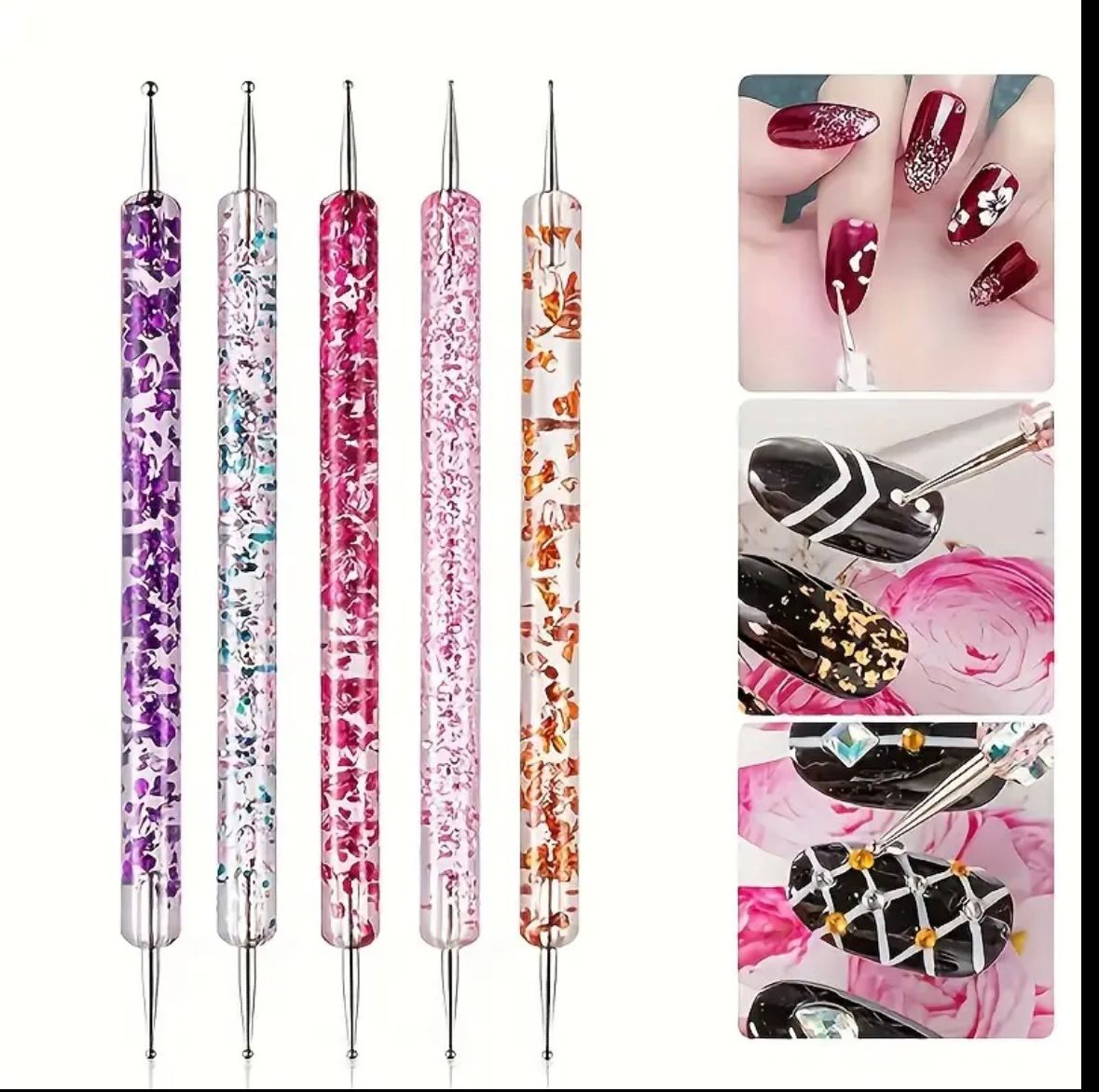 5pc Nail Dotting Tool Set
