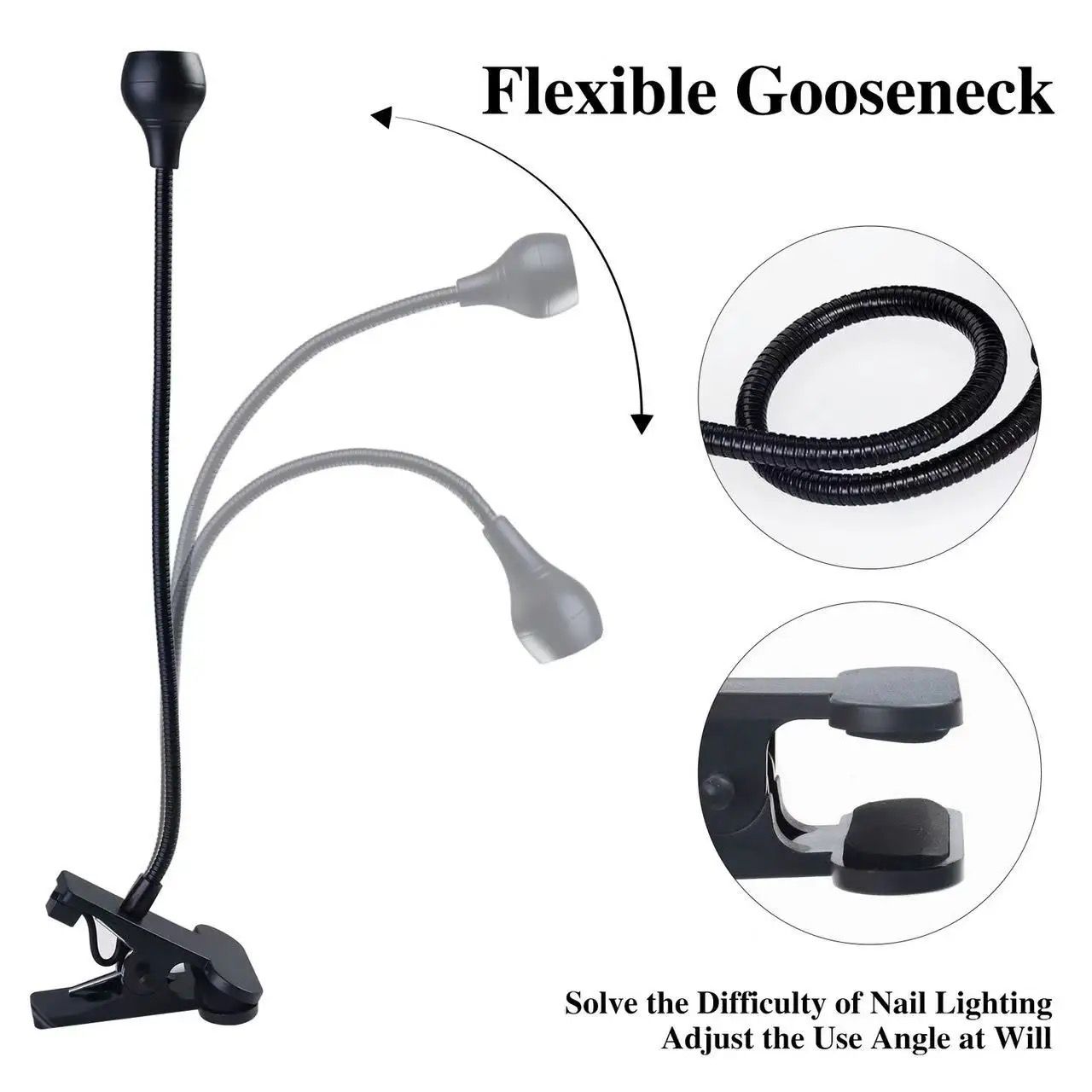 Clip On UV/LED Lamp