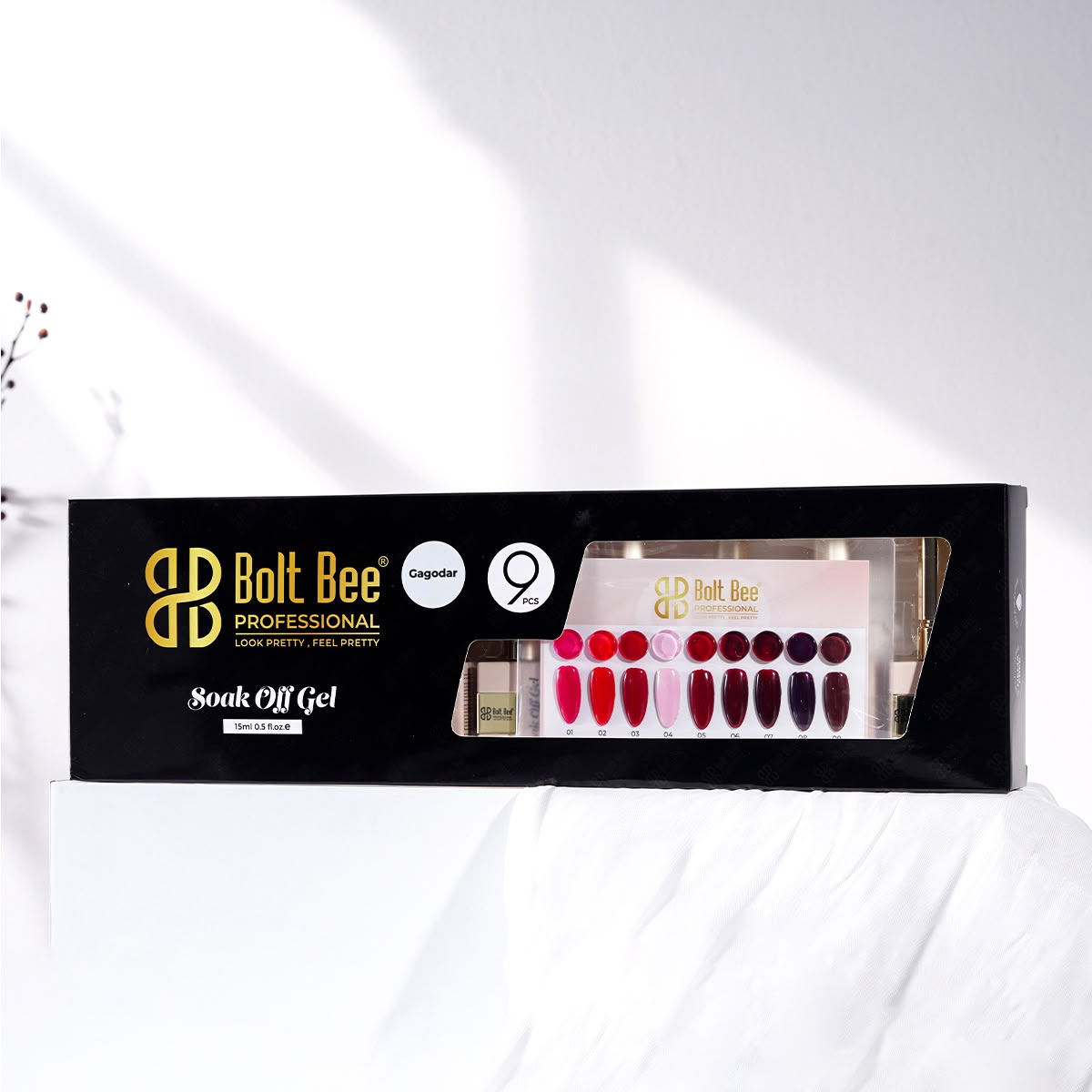 Boltbee 9pc Gel Polish Kit - TPO HEMA FREE - 15ML Superior Quality